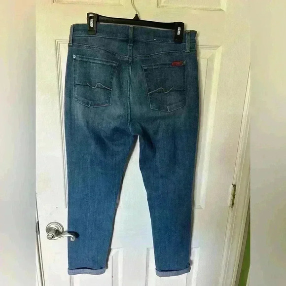 7 for all Mankind Josefina Boyfriend jeans. Size 28. Button fly - Picture 4 of 12